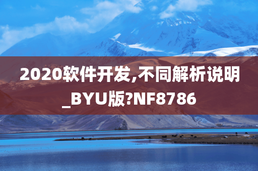 2020软件开发,不同解析说明_BYU版?NF8786