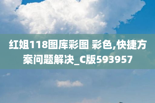 红姐118图库彩图 彩色,快捷方案问题解决_C版593957