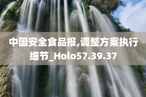 中国安全食品报,调整方案执行细节_Holo57.39.37