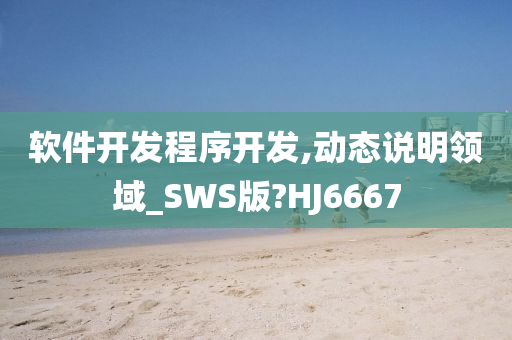 软件开发程序开发,动态说明领域_SWS版?HJ6667