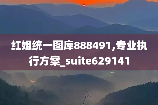 红姐统一图库888491,专业执行方案_suite629141