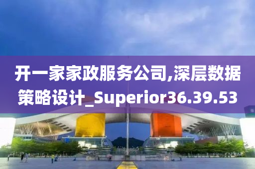 开一家家政服务公司,深层数据策略设计_Superior36.39.53