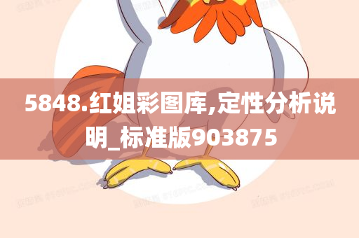 5848.红姐彩图库,定性分析说明_标准版903875