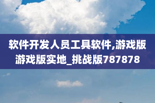 软件开发人员工具软件,游戏版游戏版实地_挑战版787878