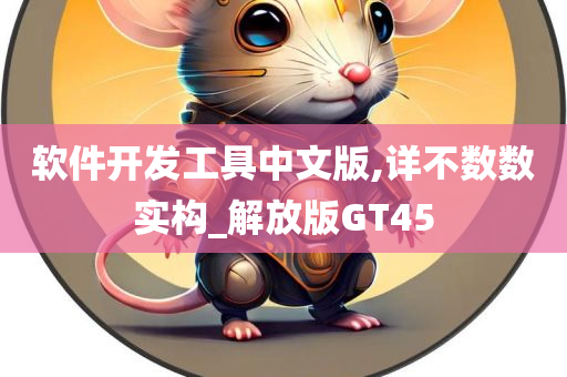 软件开发工具中文版,详不数数实构_解放版GT45