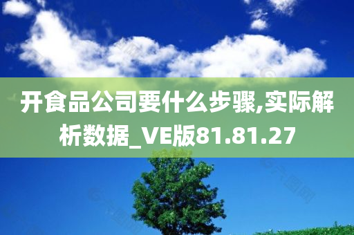 开食品公司要什么步骤,实际解析数据_VE版81.81.27