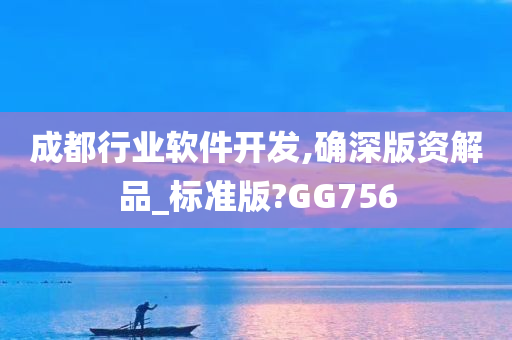 成都行业软件开发,确深版资解品_标准版?GG756