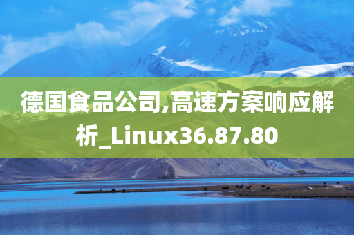 德国食品公司,高速方案响应解析_Linux36.87.80