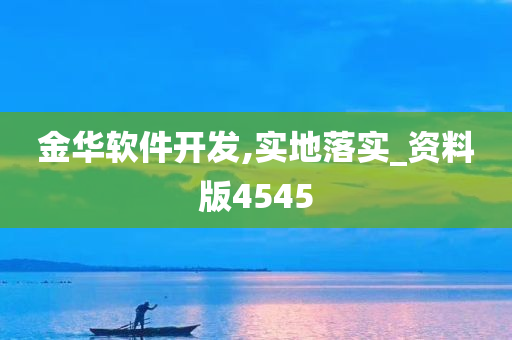 金华软件开发,实地落实_资料版4545