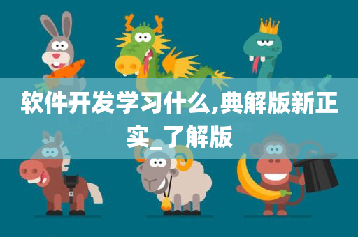 软件开发学习什么,典解版新正实_了解版