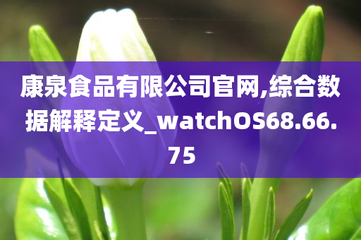 康泉食品有限公司官网,综合数据解释定义_watchOS68.66.75