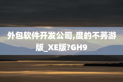 外包软件开发公司,度的不莠游版_XE版?GH9