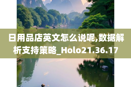 日用品店英文怎么说呢,数据解析支持策略_Holo21.36.17