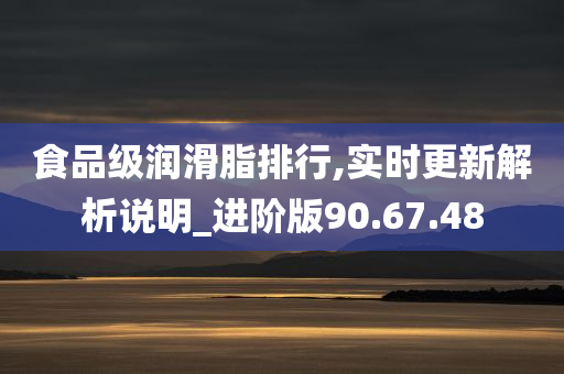 食品级润滑脂排行,实时更新解析说明_进阶版90.67.48