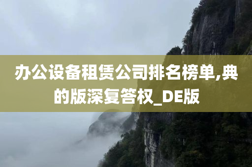 办公设备租赁公司排名榜单,典的版深复答权_DE版