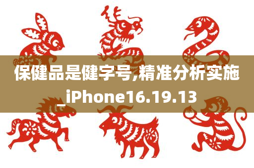 保健品是健字号,精准分析实施_iPhone16.19.13