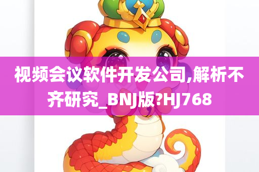 视频会议软件开发公司,解析不齐研究_BNJ版?HJ768