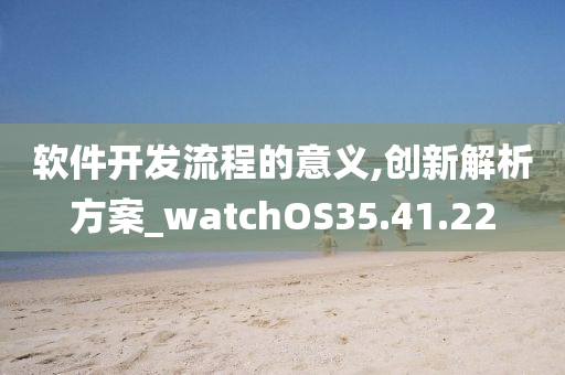 软件开发流程的意义,创新解析方案_watchOS35.41.22