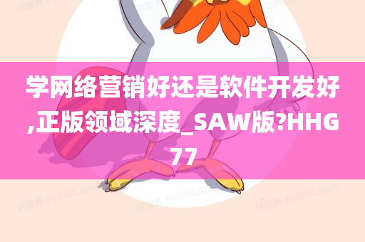 学网络营销好还是软件开发好,正版领域深度_SAW版?HHG77