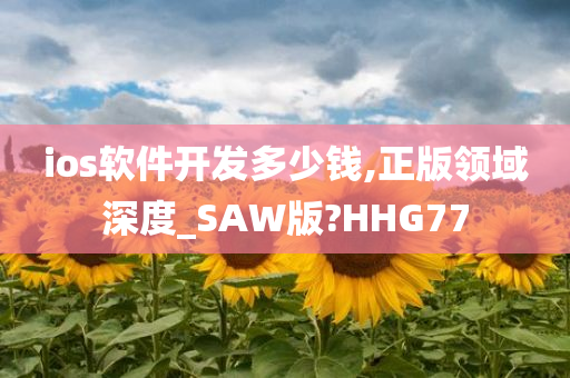 ios软件开发多少钱,正版领域深度_SAW版?HHG77