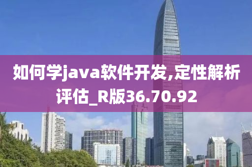 如何学java软件开发,定性解析评估_R版36.70.92