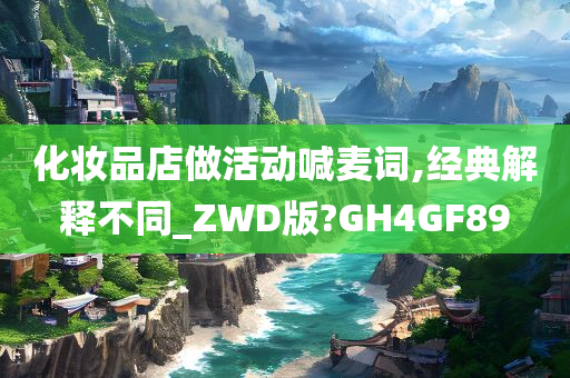 化妆品店做活动喊麦词,经典解释不同_ZWD版?GH4GF89