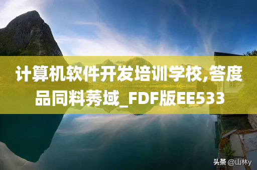 计算机软件开发培训学校,答度品同料莠域_FDF版EE533