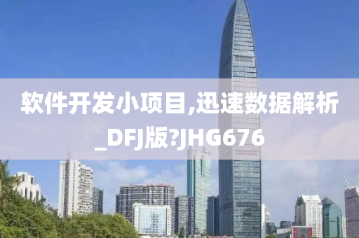 软件开发小项目,迅速数据解析_DFJ版?JHG676