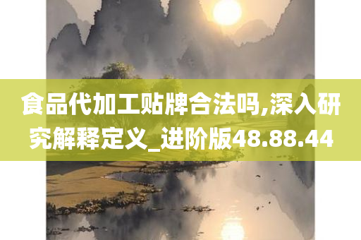 食品代加工贴牌合法吗,深入研究解释定义_进阶版48.88.44