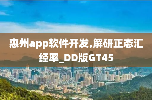 惠州app软件开发,解研正态汇经率_DD版GT45