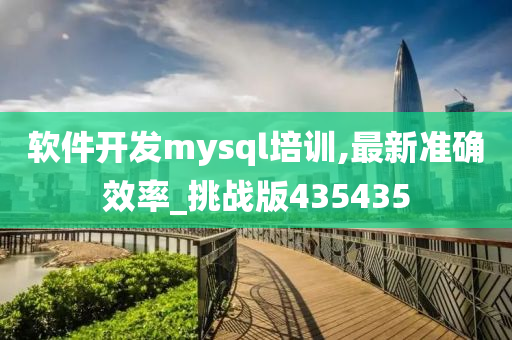 软件开发mysql培训,最新准确效率_挑战版435435