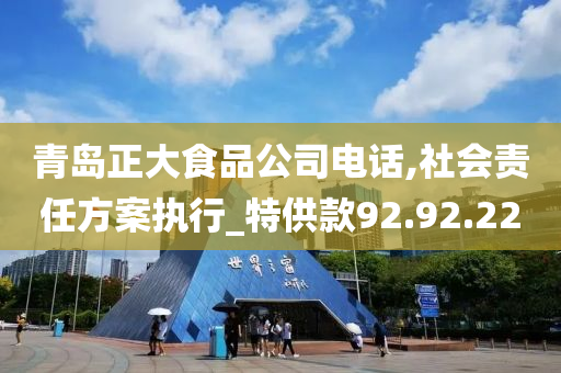 青岛正大食品公司电话,社会责任方案执行_特供款92.92.22