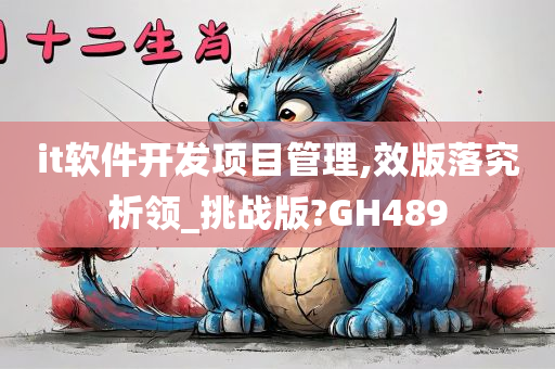 it软件开发项目管理,效版落究析领_挑战版?GH489