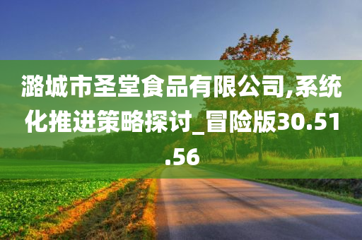 潞城市圣堂食品有限公司,系统化推进策略探讨_冒险版30.51.56