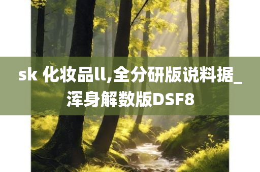 sk 化妆品ll,全分研版说料据_浑身解数版DSF8