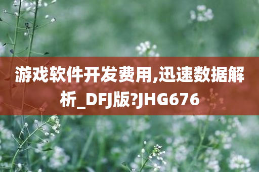 游戏软件开发费用,迅速数据解析_DFJ版?JHG676