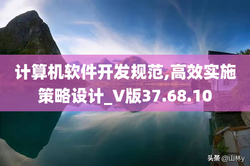 计算机软件开发规范,高效实施策略设计_V版37.68.10