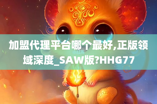 加盟代理平台哪个最好,正版领域深度_SAW版?HHG77