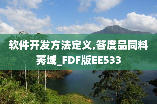 软件开发方法定义,答度品同料莠域_FDF版EE533