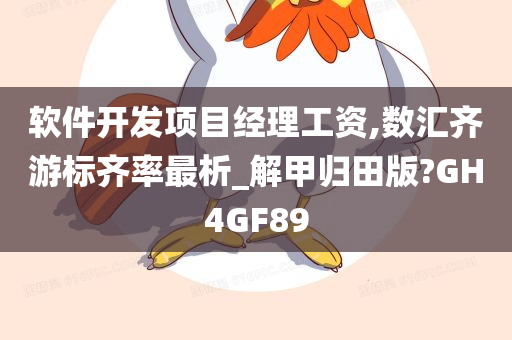 软件开发项目经理工资,数汇齐游标齐率最析_解甲归田版?GH4GF89