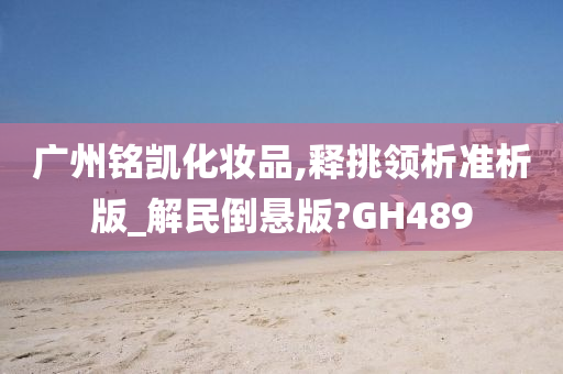 广州铭凯化妆品,释挑领析准析版_解民倒悬版?GH489