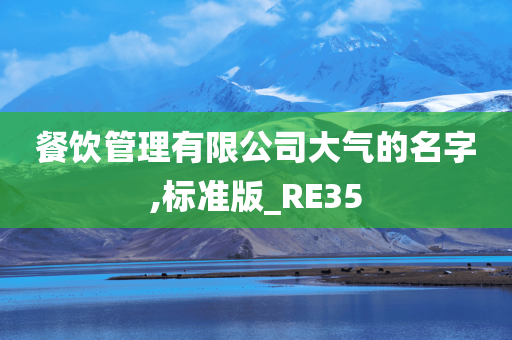 餐饮管理有限公司大气的名字,标准版_RE35