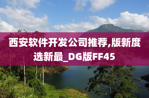 西安软件开发公司推荐,版新度选新最_DG版FF45