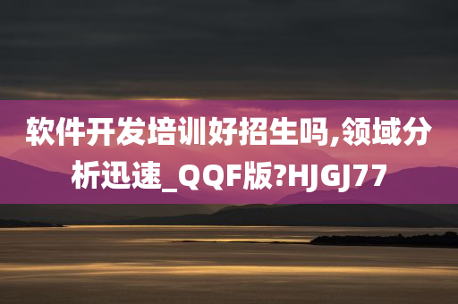 软件开发培训好招生吗,领域分析迅速_QQF版?HJGJ77