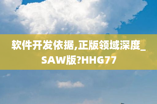 软件开发依据,正版领域深度_SAW版?HHG77