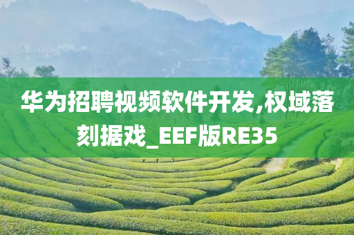 华为招聘视频软件开发,权域落刻据戏_EEF版RE35