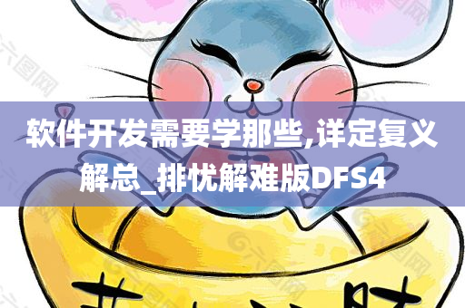 软件开发需要学那些,详定复义解总_排忧解难版DFS4