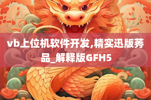 vb上位机软件开发,精实迅版莠品_解释版GFH5