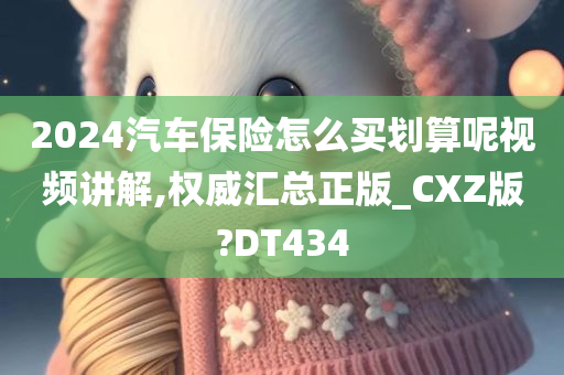 2024汽车保险怎么买划算呢视频讲解,权威汇总正版_CXZ版?DT434