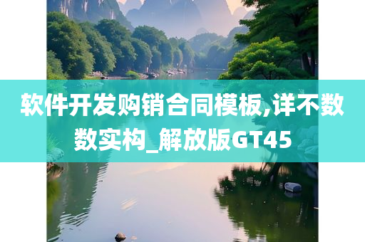 软件开发购销合同模板,详不数数实构_解放版GT45